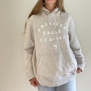 american eagle tan hoodie
